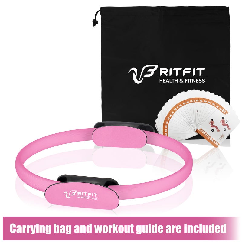 RitFit Pilates Ring Circle - 14 Inch Magic Fitness Circle for Toning Inner & Outer Thighs, Bonus Workout Guide Included - Image 5
